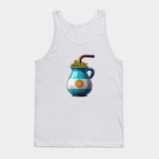 Yerba Mate Argentina Flag Tank Top